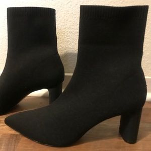 Super Chic Zara Fabric Booties Size 39